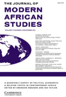 Journal of Modern African Studies, 1963