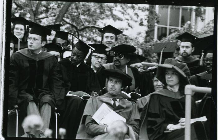 Faculty at 1984 Commencement
