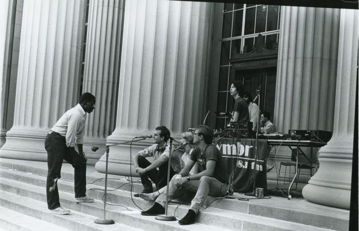 WMBR during Freshman Picnic, 1985
