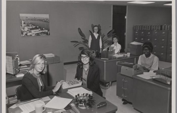 Personnel office staff, ca. 1965