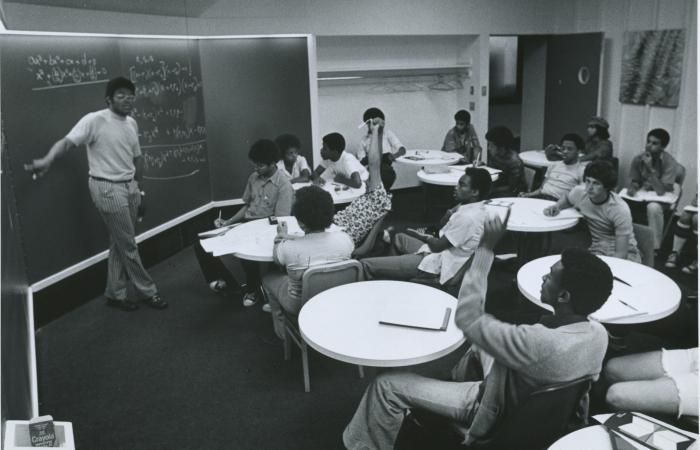 Interphase trigonometry class, 1975