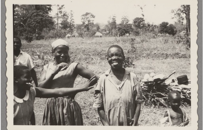 Kenyan women laughing, circa 1965