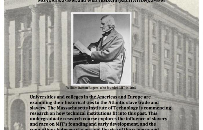 POSTER: MIT & Slavery Course, 2017