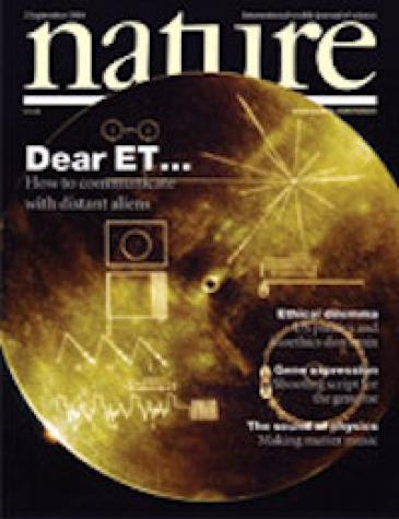 Cover of Nature (September 2004)