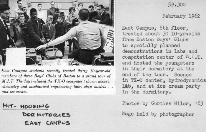 Catalog card: Boston Boys' Club members and East Campus students, 1962
