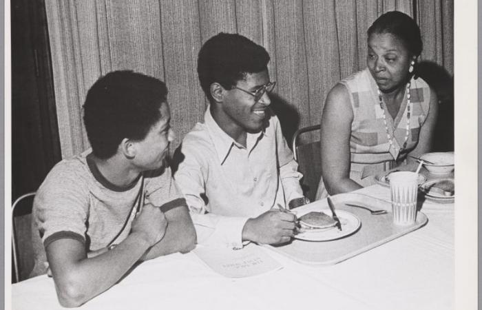 Mary O. Hope with Theodore Austell and Carlos G. Santiago, 1974