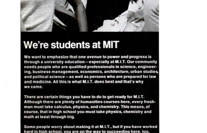 MIT recruitment ad in EBONY Magazine, 1970