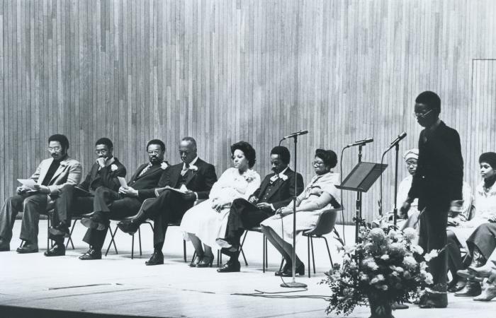 MLK Celebration panel, 1978