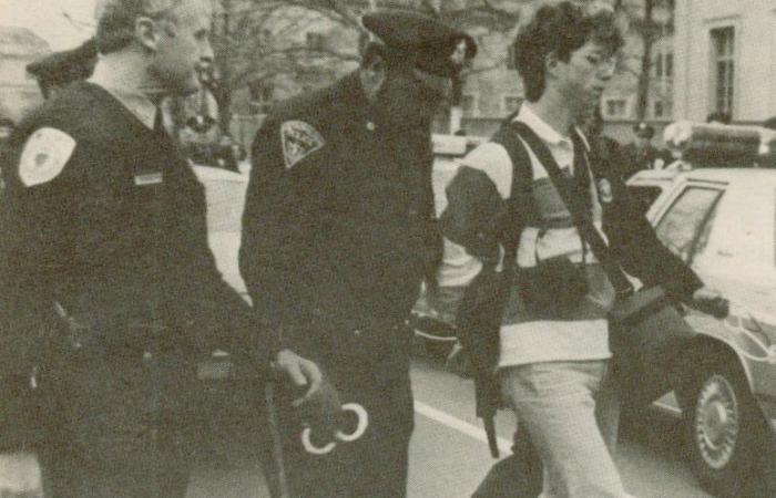 Protest for Divestment at MIT, 1990