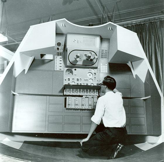 Apollo Mockup of spacecraft guidance system, early 1960s