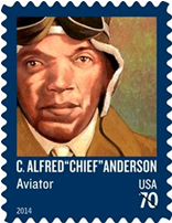 C. Alfred “Chief” Anderson U.S. Postal Stamp, 2014