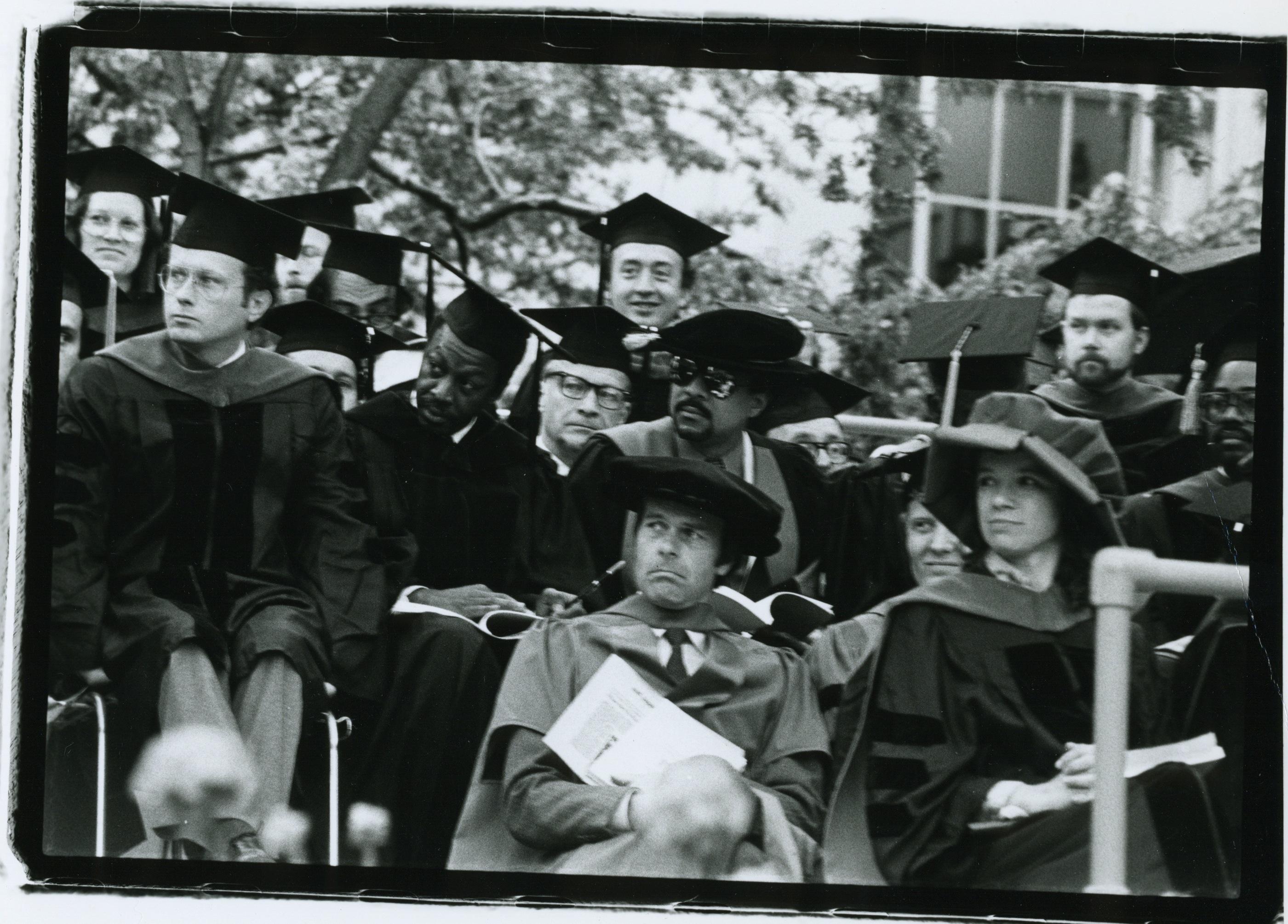 Faculty at 1984 Commencement