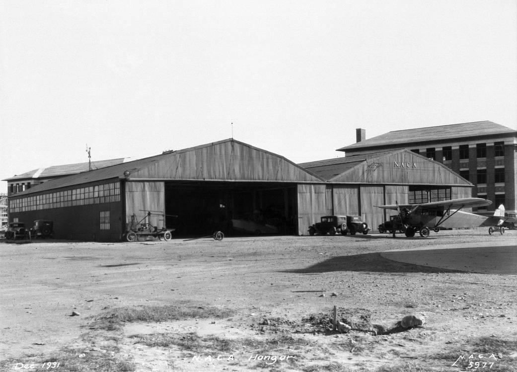 NACA hangars at the Langley Memorial Aeronautical Laboratory, 1931