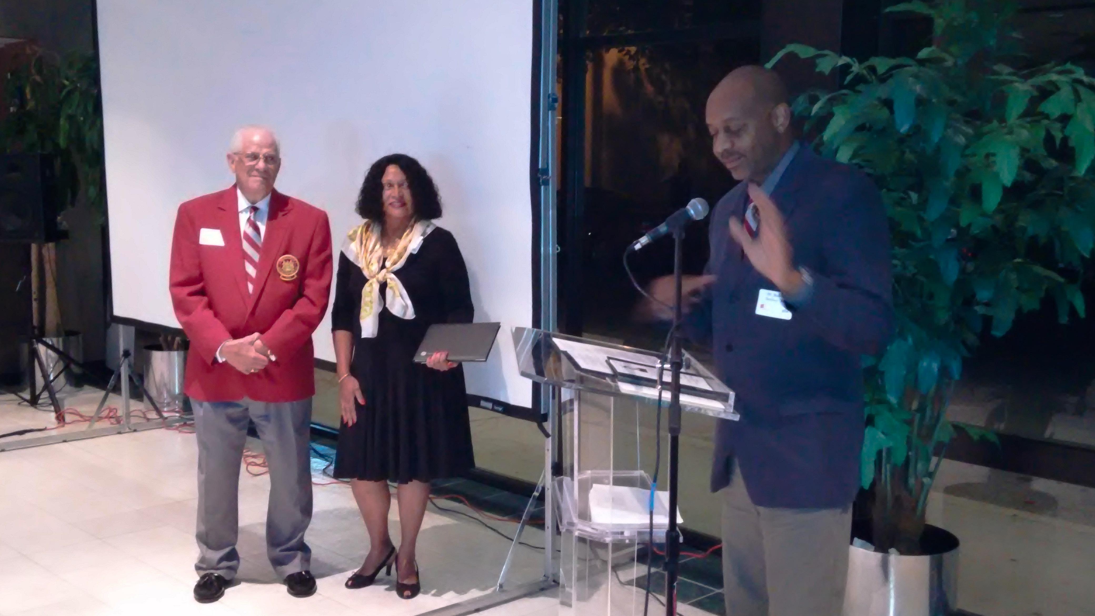 Tervalon, McNair, and Satcher at MIT Club of Texas event, 2015
