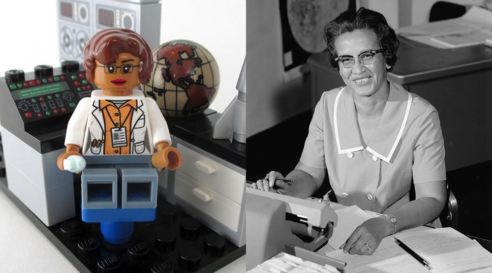 Katherine Johnson LEGO mockup, 2017